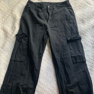black cargo pants size large shein